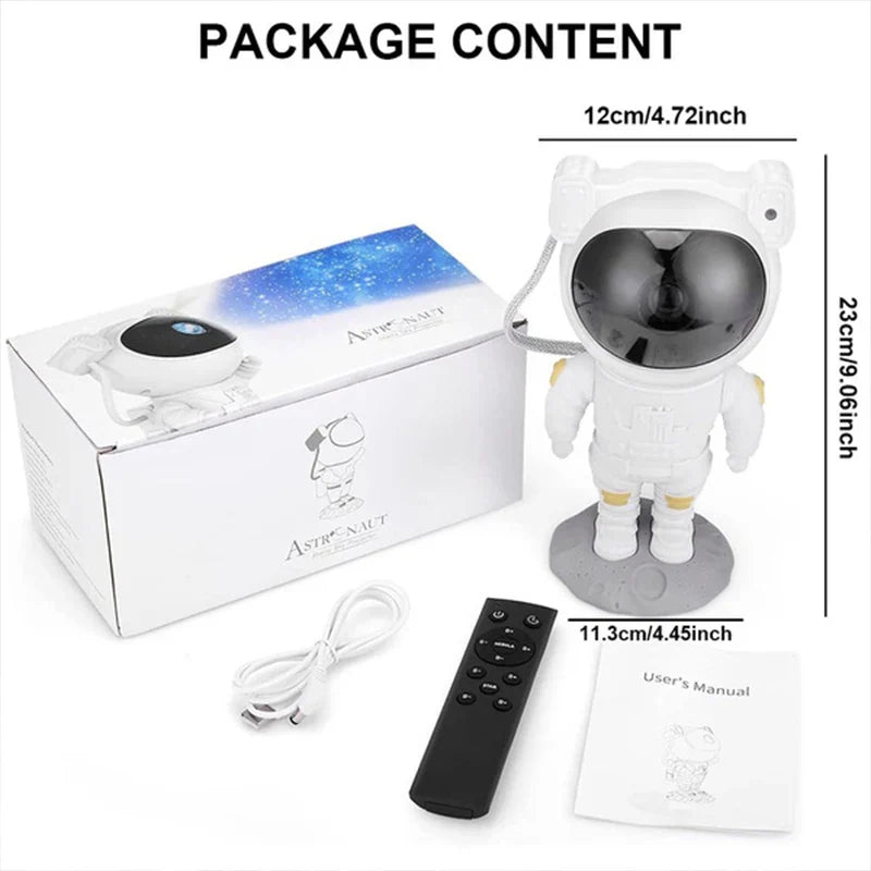 Afralia™ Astronaut Star Night Light Projector for Kids Bedroom - Starry Galaxy Projection Toy