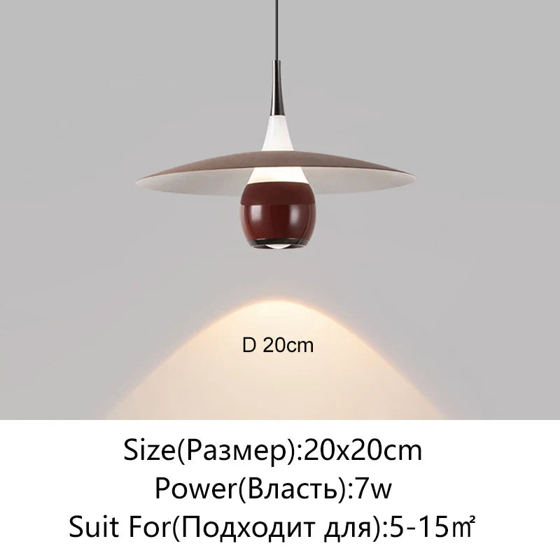 Afralia™ Saucer LED Pendant Lamp for Home Decor and Dining, Designer UFO Light