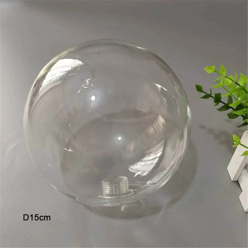 Afralia™ Clear Glass Pendant Lamp Shade with 2.2cm Thread for Chandeliers & Hanging Lights