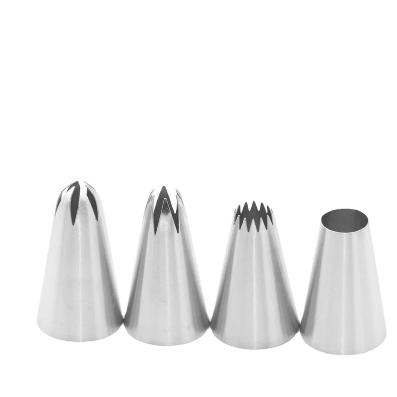 Afralia™ Stainless Steel Cake Nozzles: Creative Kitchen Bakeware for Kids Birthday Party