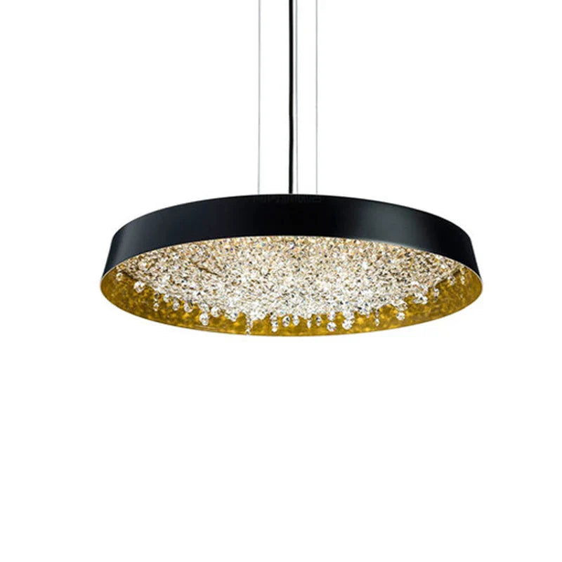 Afralia™ Clear Crystal Pendant Light Chandelier for Living Room & Bedroom
