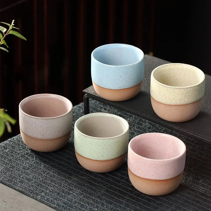 Afralia™ Kiln Change Ceramic Tea Cup Set