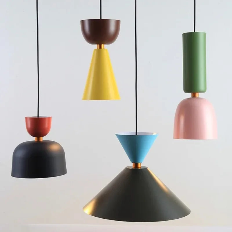 Afralia™ Macaron Pendant Light for Bedroom Kitchen Dining Room
