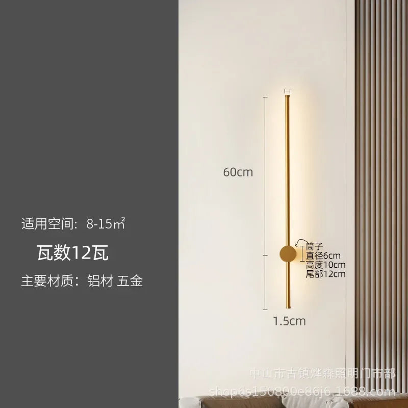 Afralia™ LED Strip Wall Lamp for Creative Staircase Aisle Background Wall Lighting