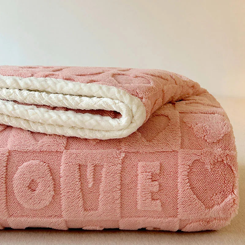 Afralia™ Plaid Jacquard Lamb Fleece Blanket: Soft & Cozy Single Size for All Seasons