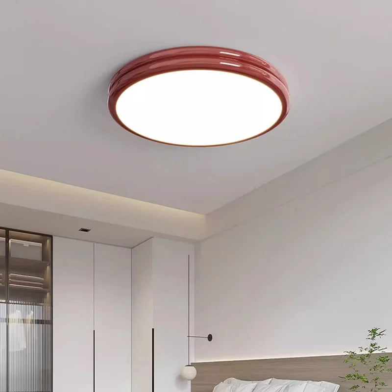 Afralia™ Minimalist Round LED Ceiling Lights for Living Room Bedrooms Study Indoor Lighting