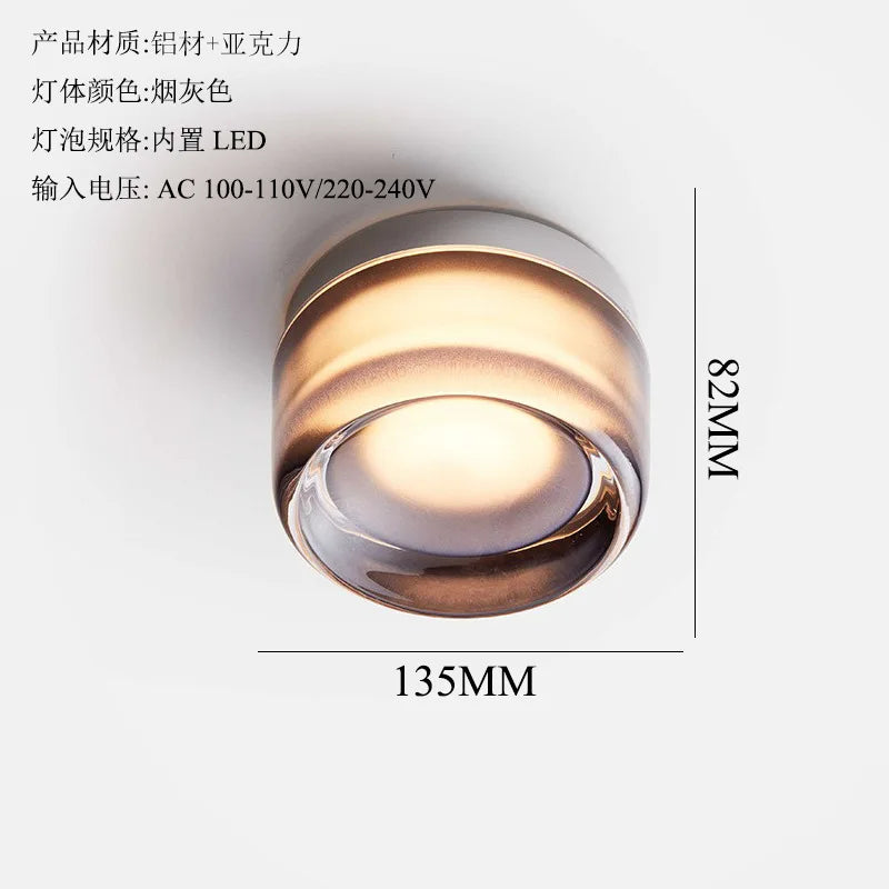 Afralia™ Modern Round Glass Wall Lamp for Living Room, Corridor, Bedroom, Bathroom & Home Decor