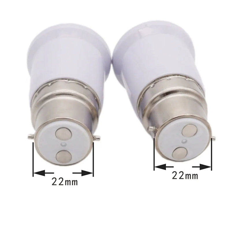 Afralia™ B22 to E27/E14 to E27 Lamp Base Converter- Home Light Socket Adapter