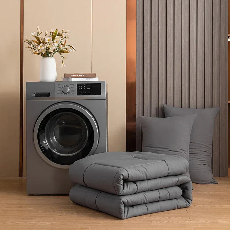 Afralia™ King Size Quilted Comforter: Soft, Breathable, Durable, Machine Washable Blanket