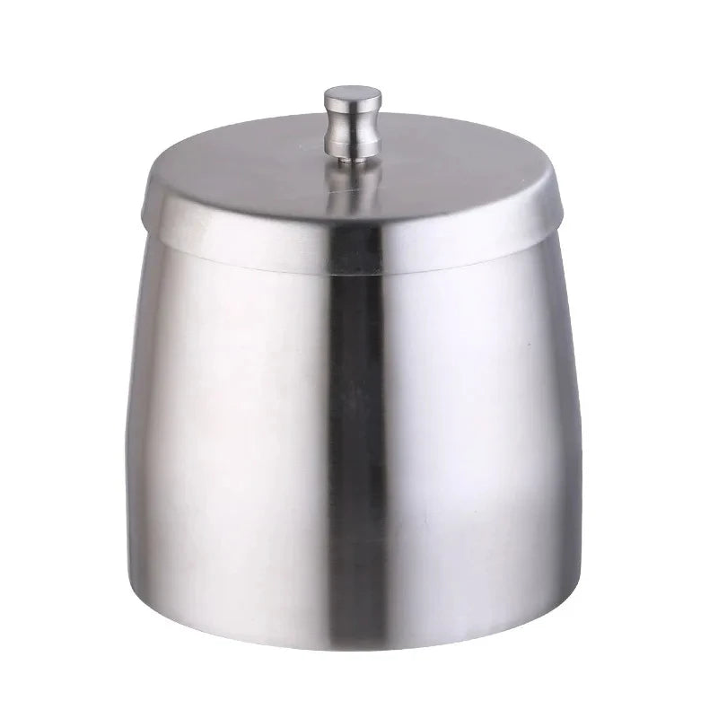 Afralia™ Stainless Steel Ashtray with Lid - Windproof Cigar Ash Holder