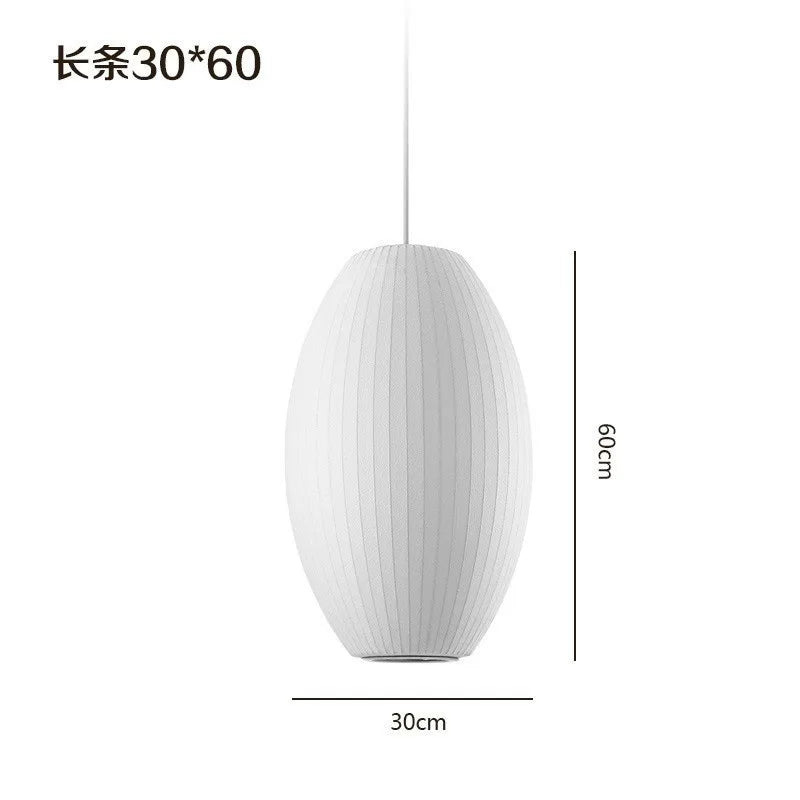Afralia™ Bubble Silk Pendant Chandelier for Dining Living Room Kitchen Island & Bedroom