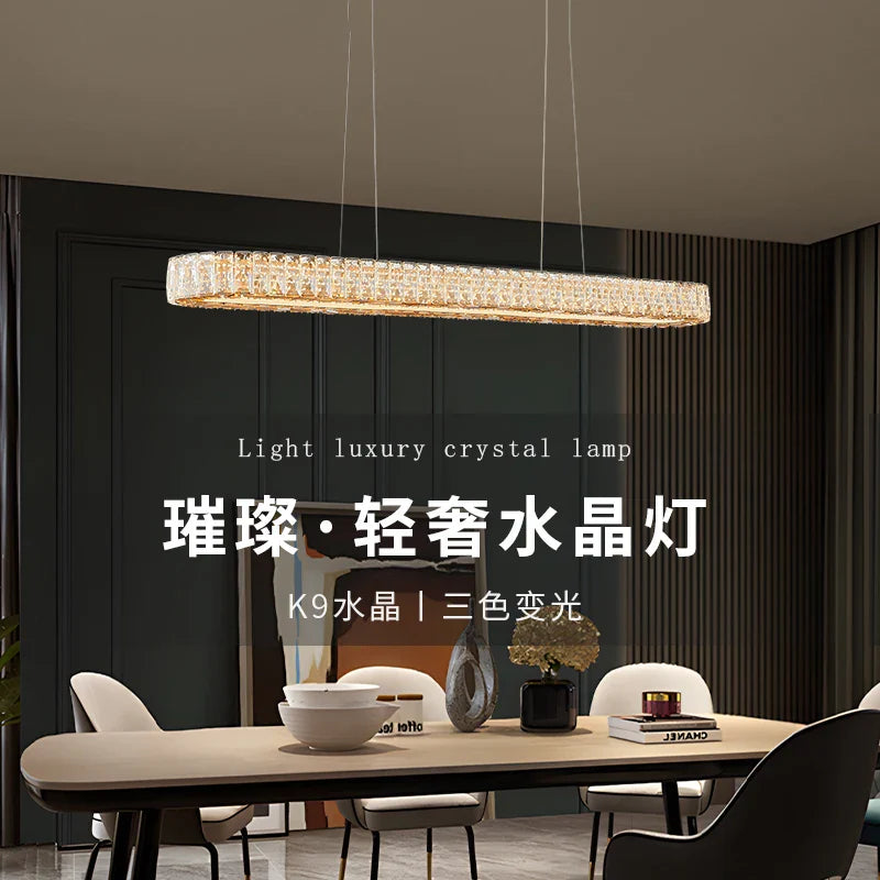 Afralia™ Luxury Gold LED Crystal Ceiling Light Chandelier for Home Living Dining Room