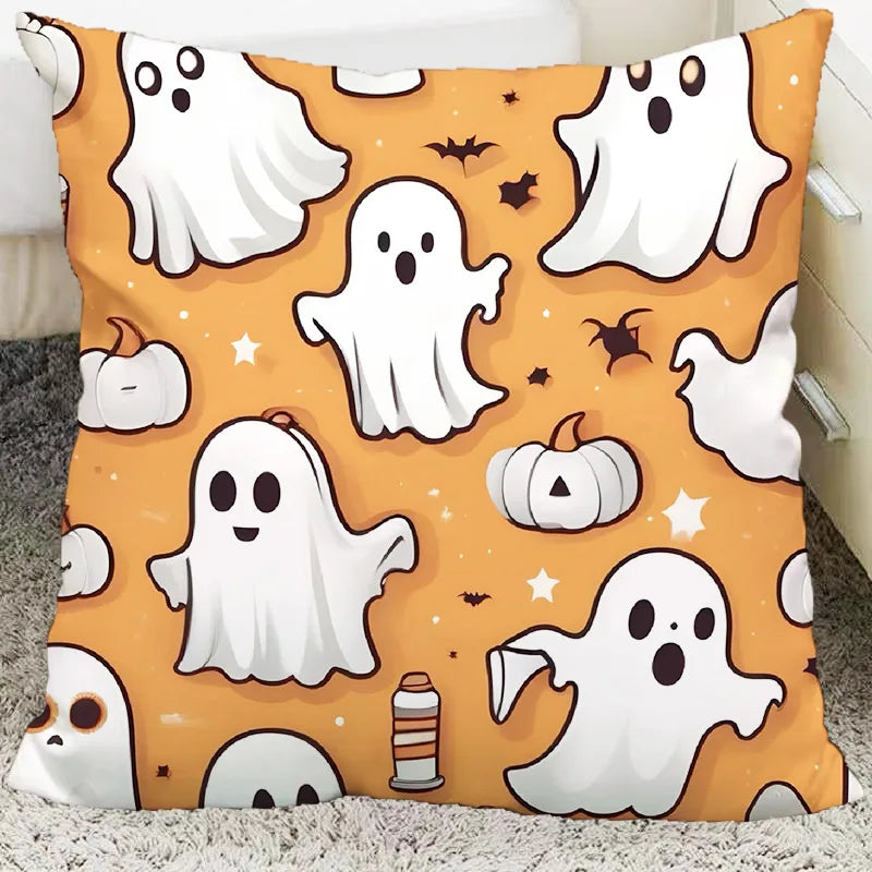 Afralia™ Halloween Plush Cartoon Pillow for Living Room and Bedroom, Festive Decoration