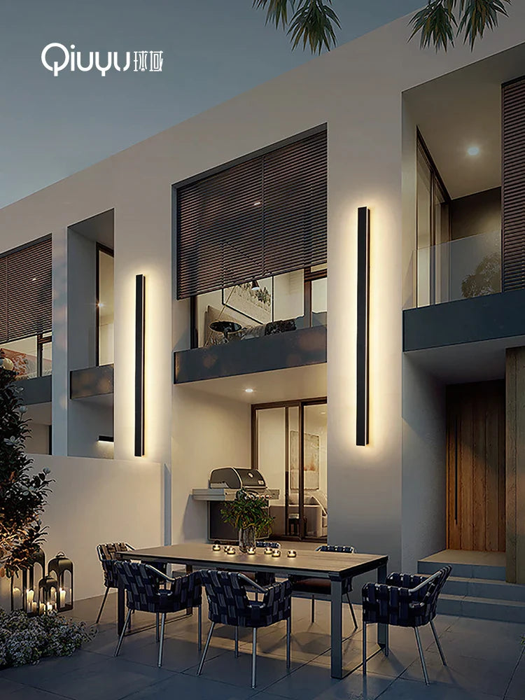 Afralia™ Modern Nordic Outdoor Wall Light LED IP65 110/220v - Waterproof Garden Wall Lamp