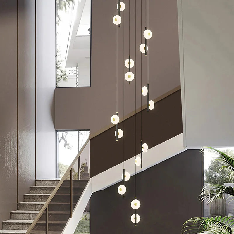 Afralia™ LED Oval Chandelier for Modern Indoor Lighting in Bedroom and Living Room