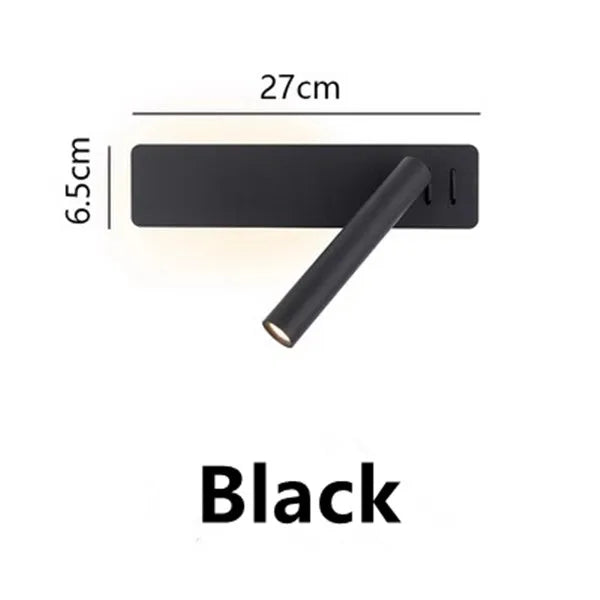 Afralia™ LED Wall Lamp Spotlight Switch Modern Bedroom Reading Light