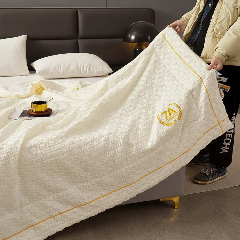 Afralia™ Summer Antibacterial Jacquard Embroidered Quilt, Maternal & Child Grade Luxury Comforter