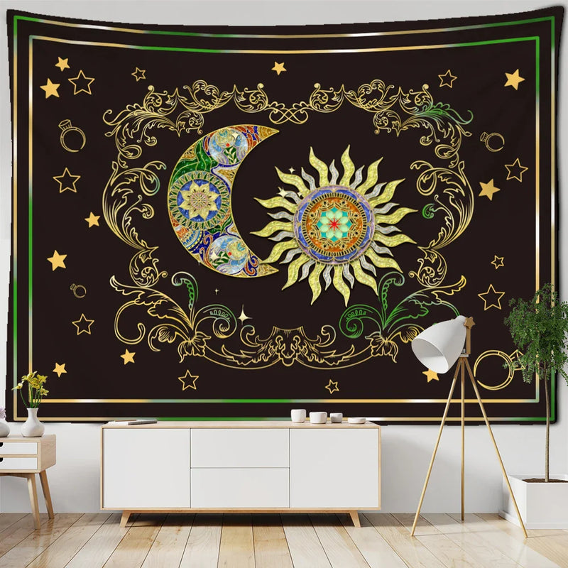 Afralia™ Tree of Life Tapestry Wall Hanging - Psychedelic Hippie Mandala Home Decor