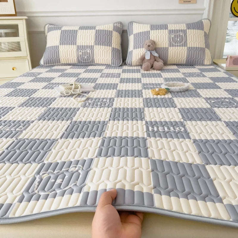 Afralia™ Super Thick Latex Queen Mattress Pad for Cool Summer Nights