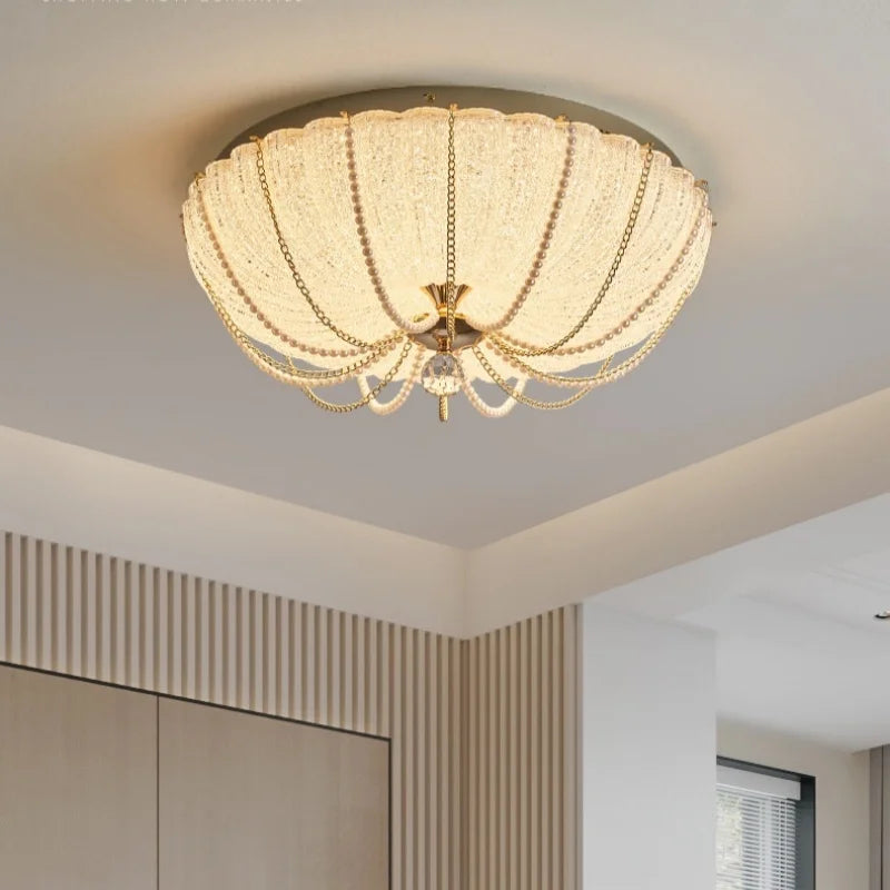 Afralia™ Crystal Dimmable LED Ceiling Light for Modern Bedroom Decor