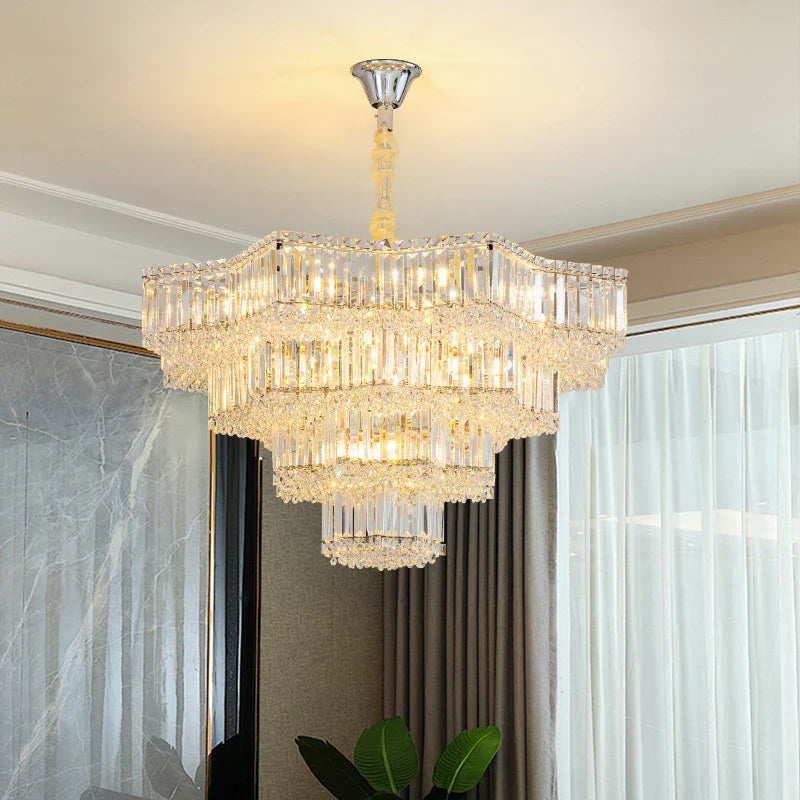Afralia™ Crystal Livingroom Chandelier: Modern Luxury for Dining Room, Bedroom, and Hall