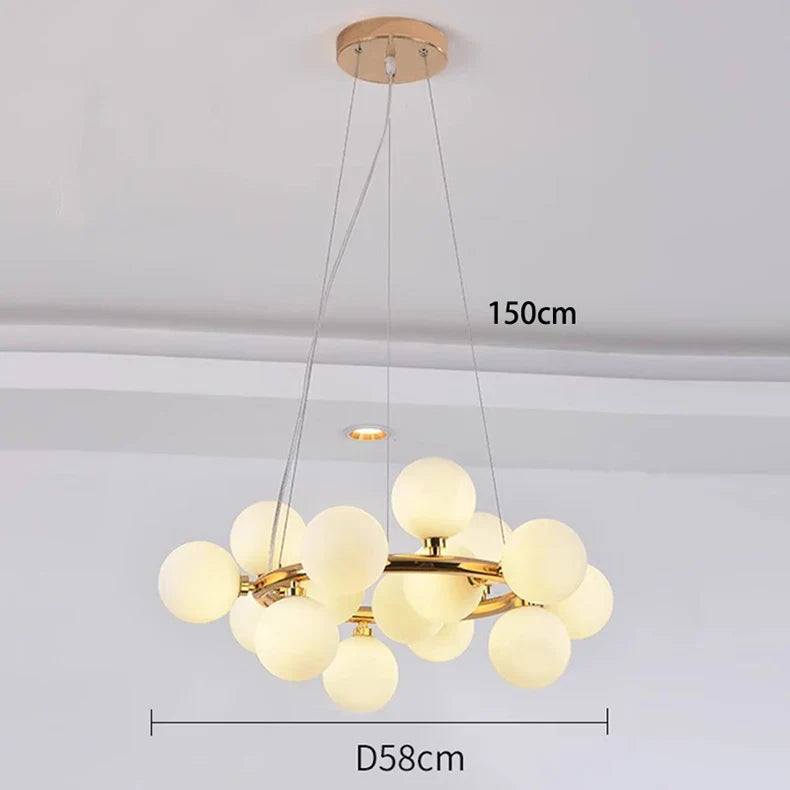 Afralia™ Modern LED Pendant Chandeliers for Indoor Living Room & Dining Room Lighting