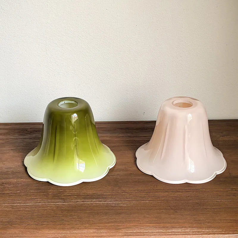 Afralia™ Vintage Green Glass LED Pendant Light Fixture for Kitchen Bar Loft - Copper Socket