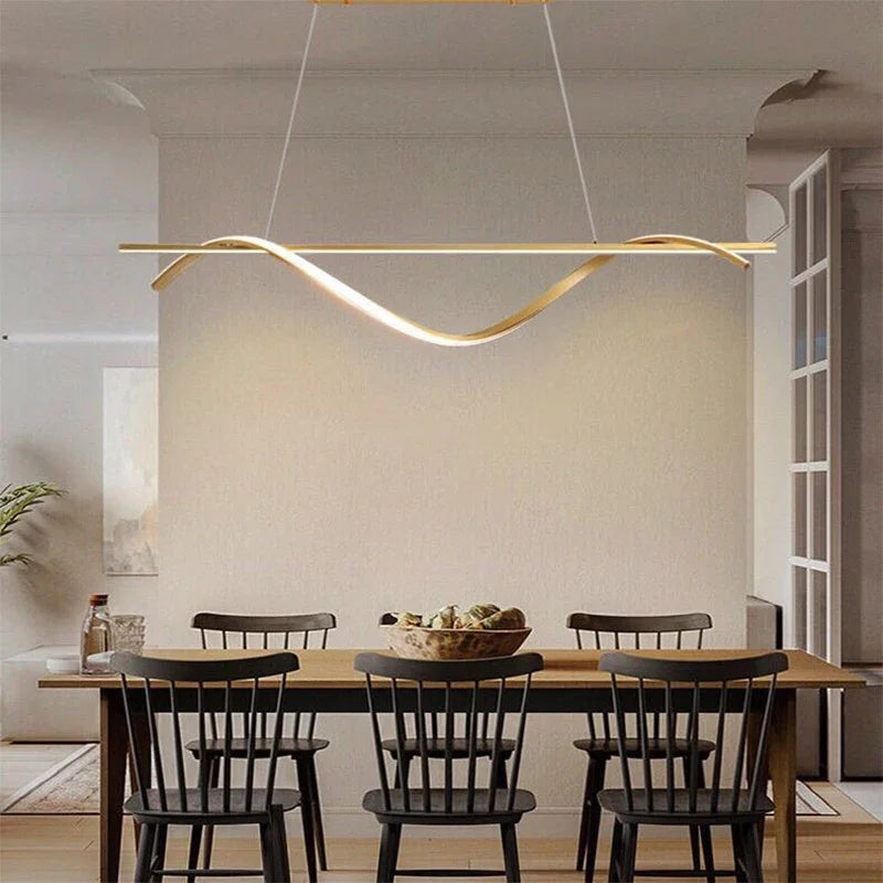 Afralia™ Modern LED Pendant Lamp | Sleek Illumination for Living and Dining Spaces