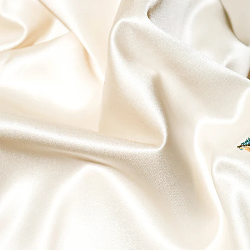 Afralia™ Peony Embroidery Luxury 1200TC Egyptian Cotton Bedding Set