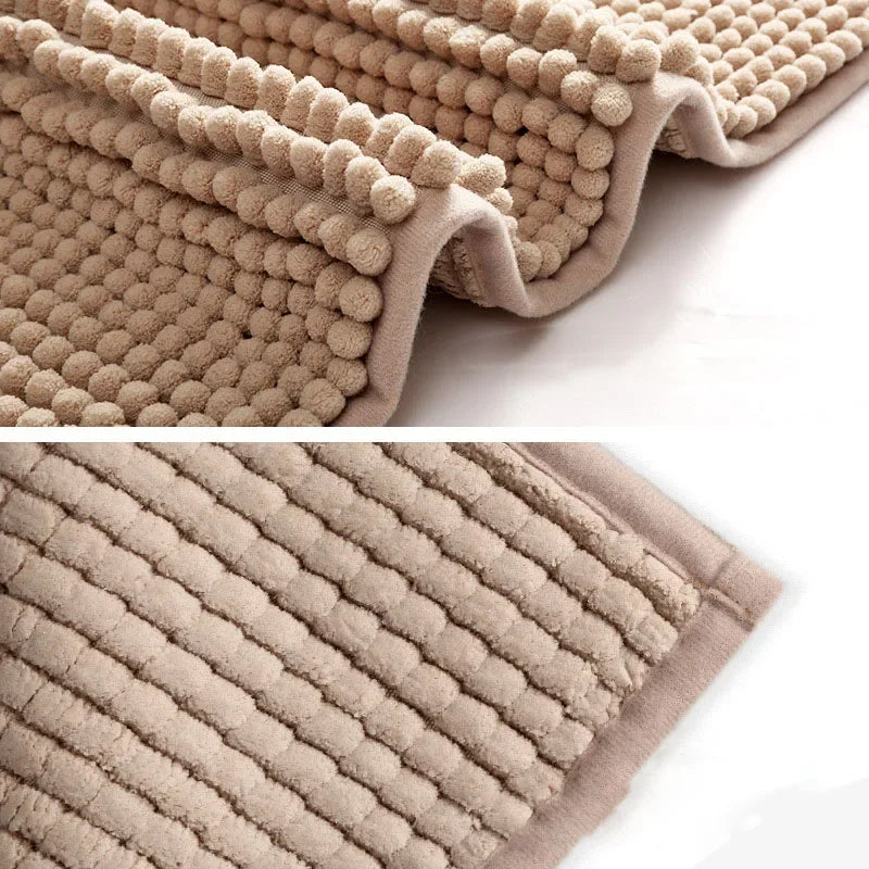 Afralia™ Chenille Bath Mat: Soft, Absorbent, Anti-slip Rug for Cozy Comfort