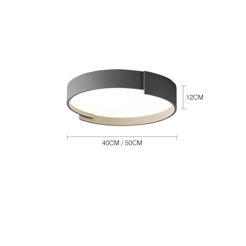 Afralia™ Circle LED Ceiling Chandelier: Dimmable Modern Minimalist Light for Living Room, Bedroom & Kitchen