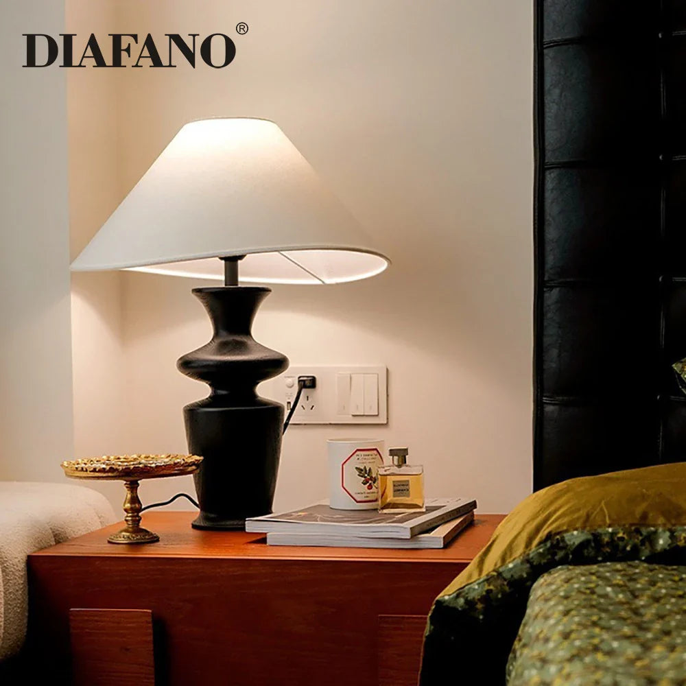 Afralia™ Walnut Black Wood Floor Lamp for Study Living Room Bedroom Lighting