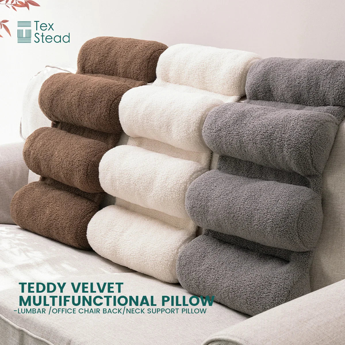 Afralia™ Lumbar Support Pillow - Adjustable Back Support for Office Chair