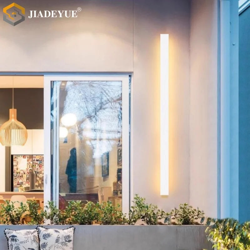 Afralia™ LED Waterproof Garden Wall Lamp, White Strip, Outdoor IP65 Lighting