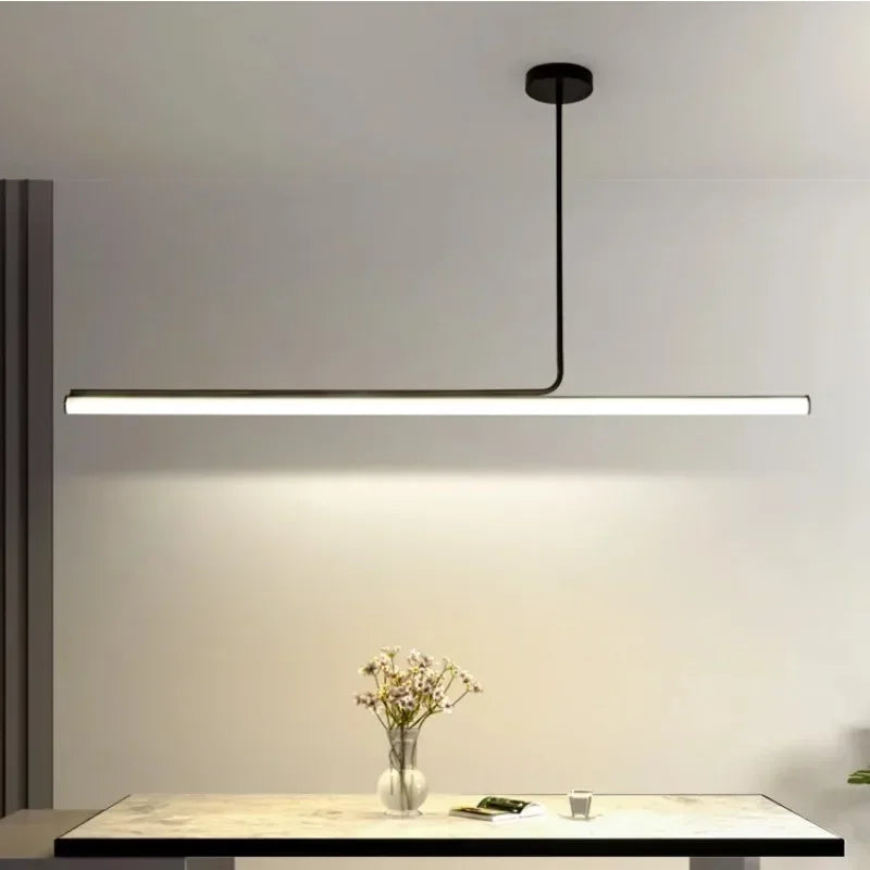 Afralia™ Modern Black Led Pendant Chandelier for Home Decor & Lighting