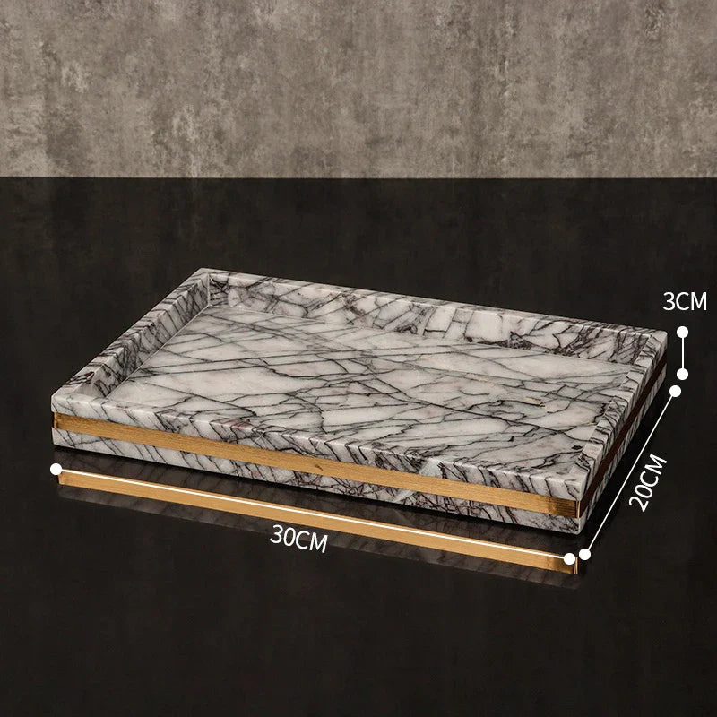 Afralia™ Lilac Marble Bathroom Set: Soap Dispenser, Toothbrush Holder, Soap Dish Tray.