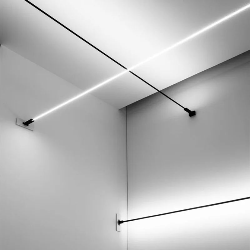 Afralia™ Minimalist Linear LED Wall Lights - Living Room Bedroom Bar Decor