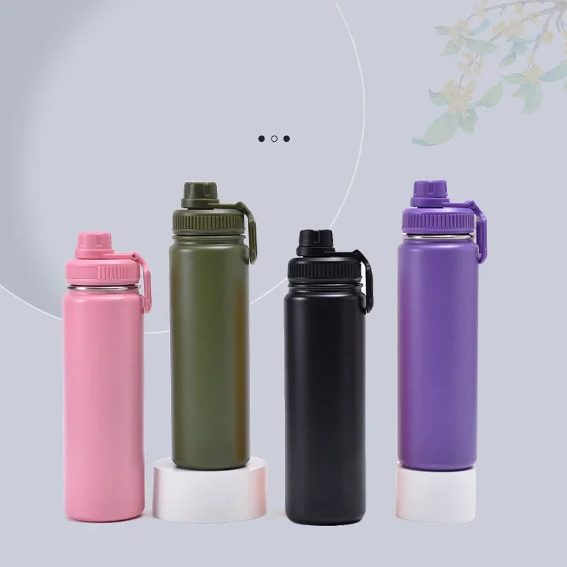 Afralia™ 750ml Stainless Steel Insulated Sports Water Bottle Vacuum Thermos