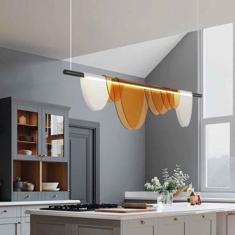 Afralia™ Nordic Minimalist LED Chandelier for Dining Room Table Pendant Lights