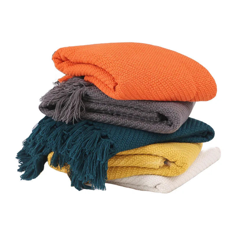 Afralia™ Nordic Wool Blanket - Cozy Home & Travel Essential