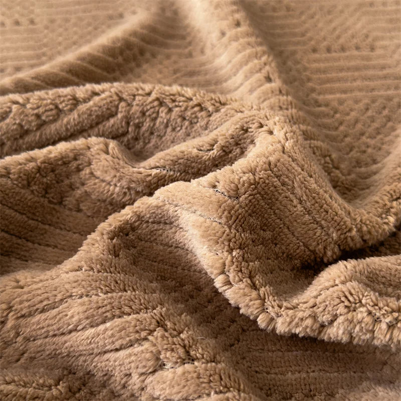 Afralia™ Soft Velvet Autumn Winter Sofa Blanket: Warmth, Comfort, and Style