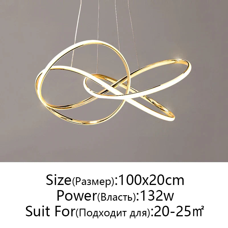 Afralia™ Modern Dimmable LED Chandelier Pendant Light for Home Decor