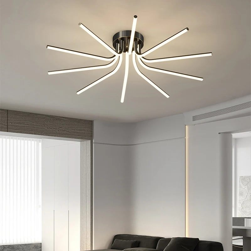 Afralia™ Modern LED Copper Ceiling Chandelier - Luxury Lighting Fixture