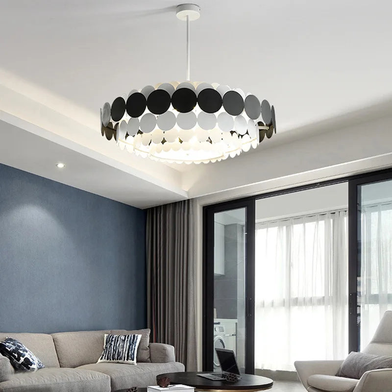 Afralia™ Minimalist Ceiling Chandelier Hanging Lamps for Living Room & Bedroom