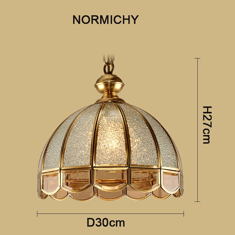 Afralia™ Vintage Copper Chandelier: European Style Pendant Lighting Fixture for Dining, Bedroom, Hallway