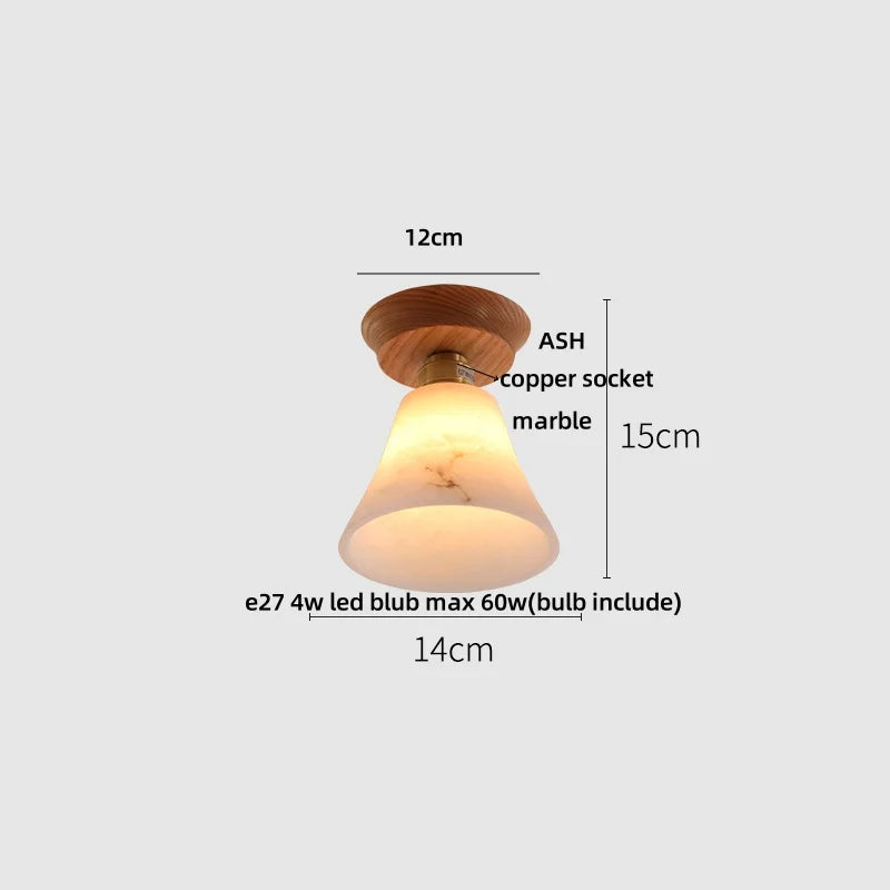 Afralia™ Clear Glass LED Ceiling Light, Modern Nordic Bedroom Decor Ceiling Lamp