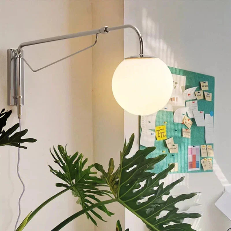 Afralia™ Rotatable Long Arm Wall Lamp for Bedroom and Living Room