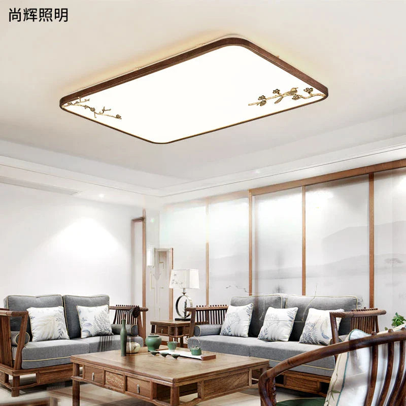 Afralia™ Chinese Style LED Ceiling Lamp, Ultra-Thin Round Design for Living Room and Bedroom