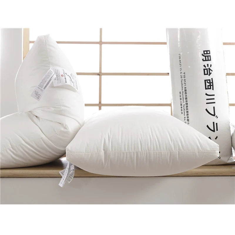 Afralia™ Cotton Rectangle Neck Pillow - Hotel Quality Solid Color for Home