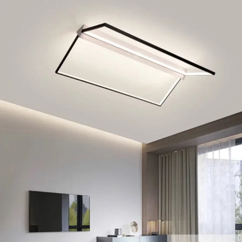 Afralia™ Geometric LED Ceiling Lights for Stylish Home Lighting